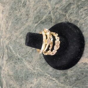 Goldtone FashionRing Set